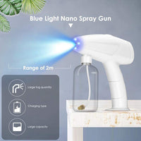 USB Electric Disinfection Fog Machine Nano Mist Sprayer Sanitizer Wireless Spray Gun touch screen